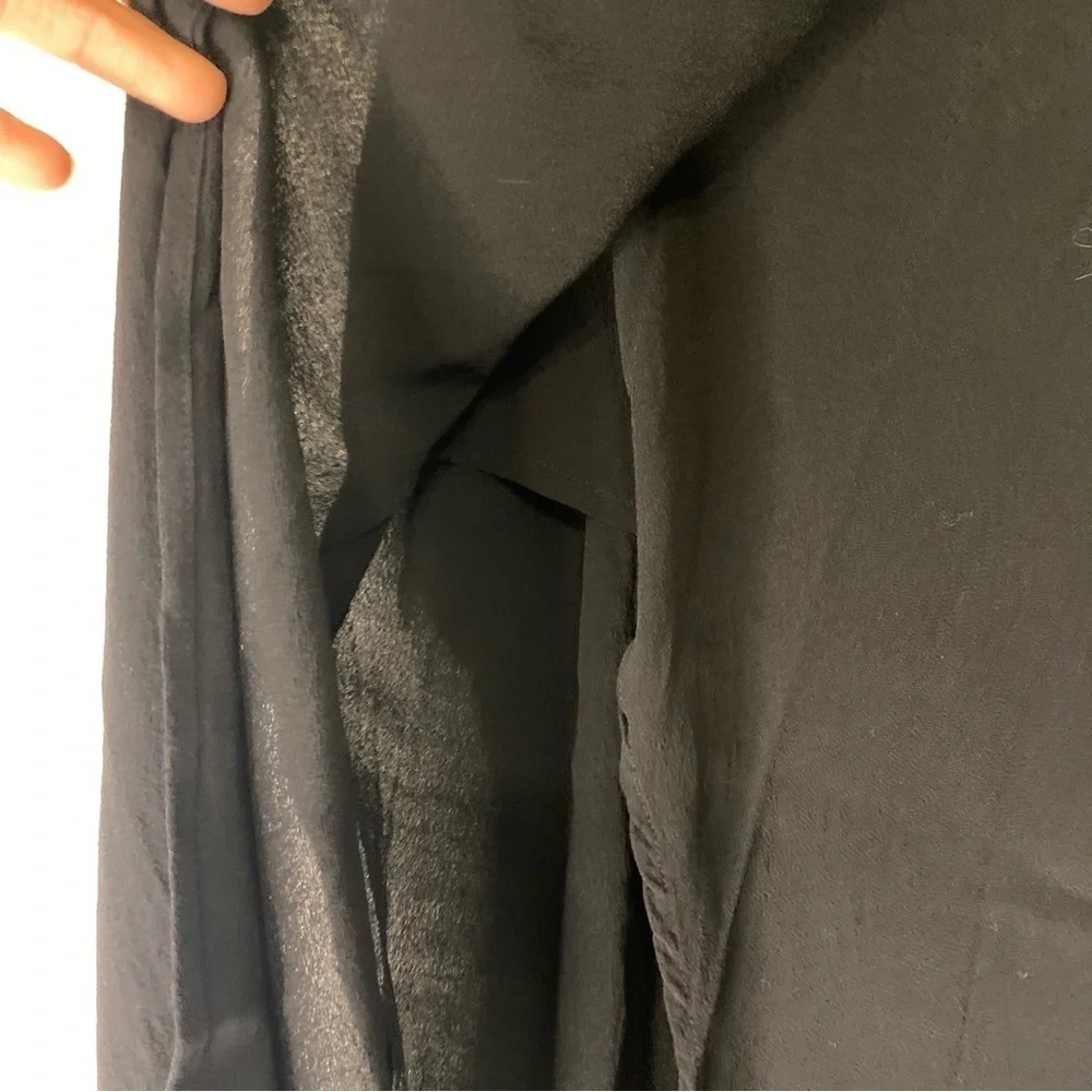 Madewell Black Maxi Wrap Skirt Size Small Classic Minimalist Office Goth Grunge